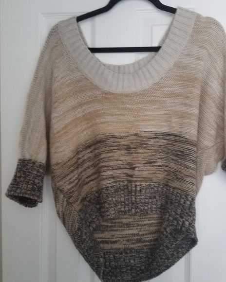 Raisey cropped slouchy sweater, sz M - Picture 3 of 4